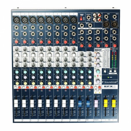 Soundcraft EFX8 8+2, 2 aux med Lexicon klang