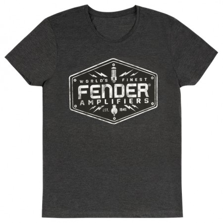 Fender T-Skjorte Amplifiers Logo Mørk Grå