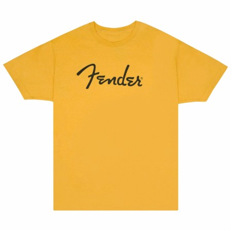 Fender T-Skjorte Spaghetti Logo Butterscotch