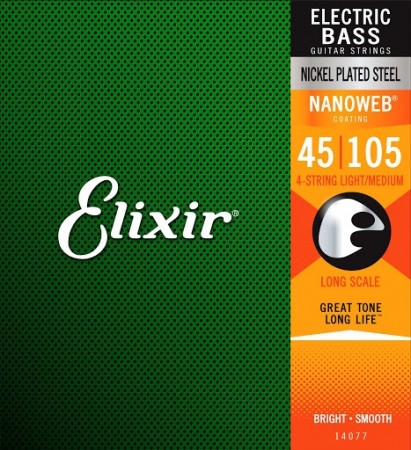 Elixir 14077 Nanoweb El. Bass (045-105)