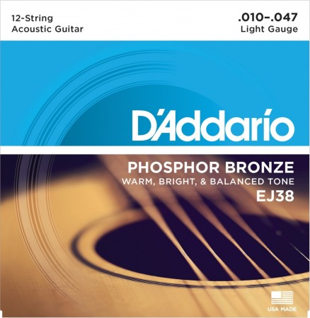 D'Addario EJ38 Phos. Bronze 12str. (010-047)