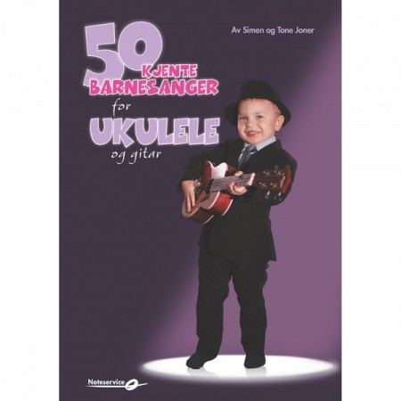 50 Kjente barnesanger for ukulele og gitar