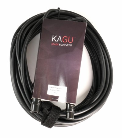 KAGU DMNX3BK DMX-kabel 10m 3-pin Sort