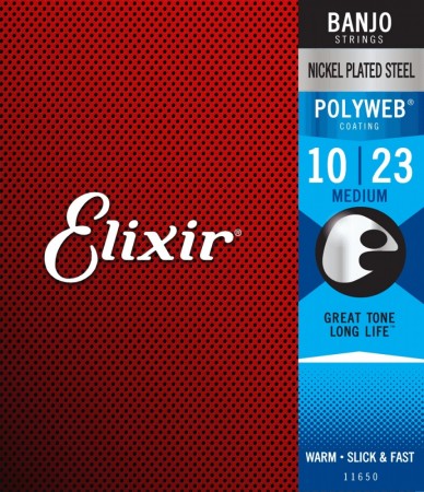 Elixir 11650 Polyweb 80/20 Br. Banjo (010-023)